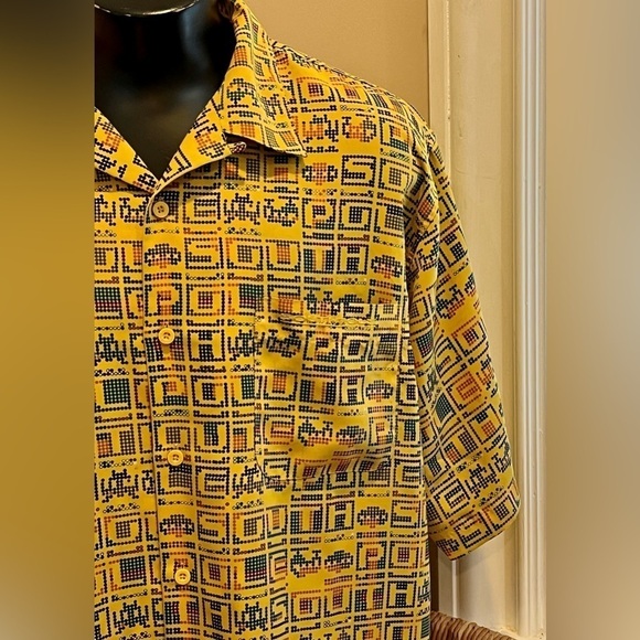 Y2K Southpole Shirt Mens XL Pac-Man Video Game Graphic All Over Print Hip Hop - Picture 3 of 12